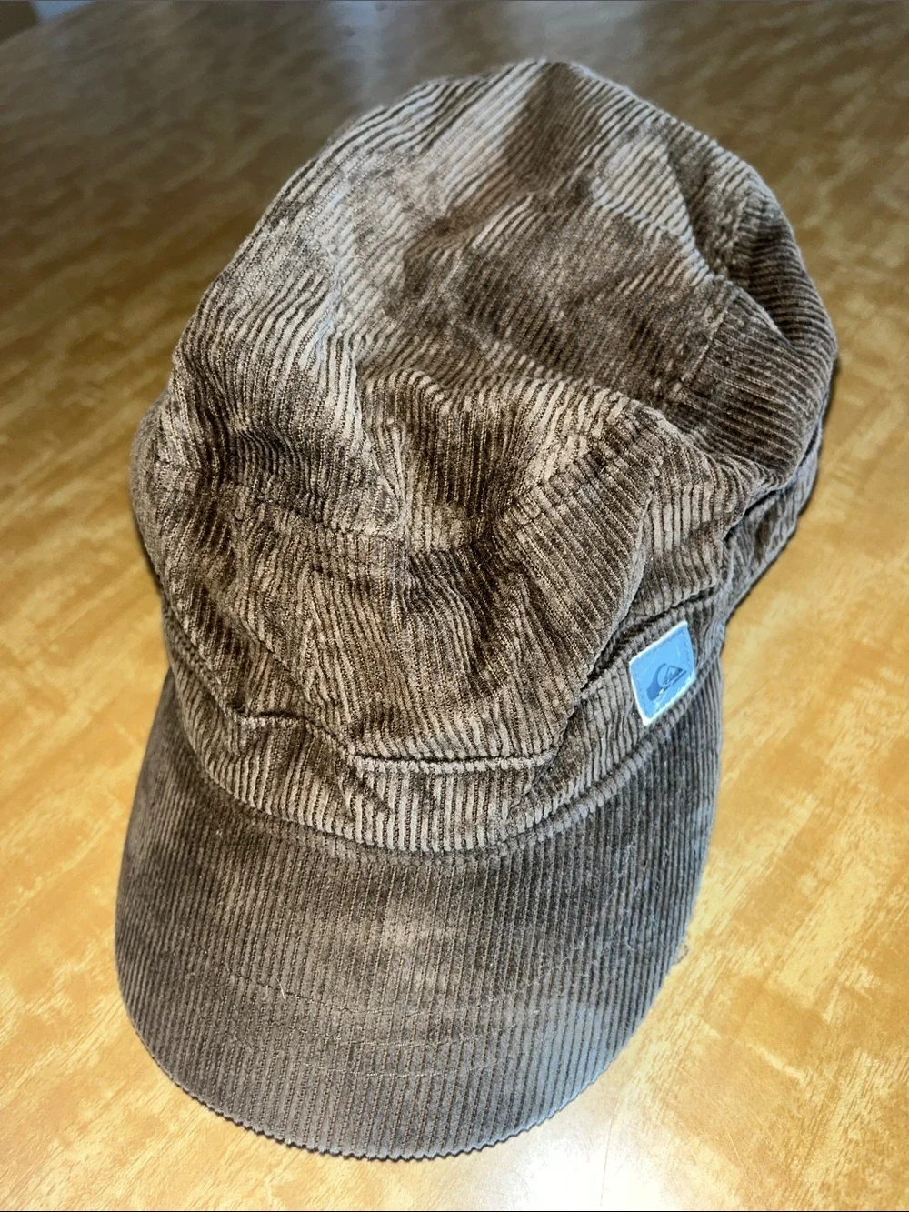 Quiksilver Unisex Green / Brown Corduroy Cadet Cap S/M